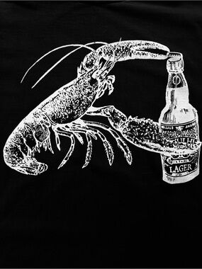 Beer Drinking Lobster Tee